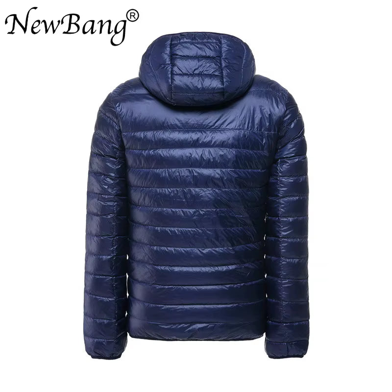 Men'S down Jacket Ultra Light down Jacket Men Windbreaker Feather Parka Man Winter Large Size Outwear