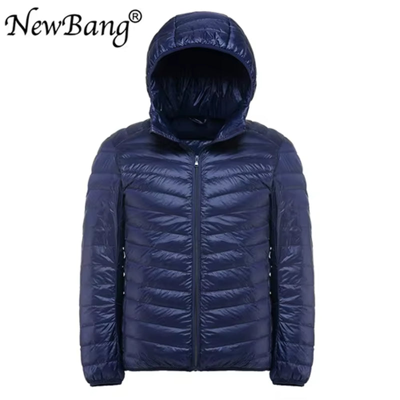 Men'S down Jacket Ultra Light down Jacket Men Windbreaker Feather Parka Man Winter Large Size Outwear