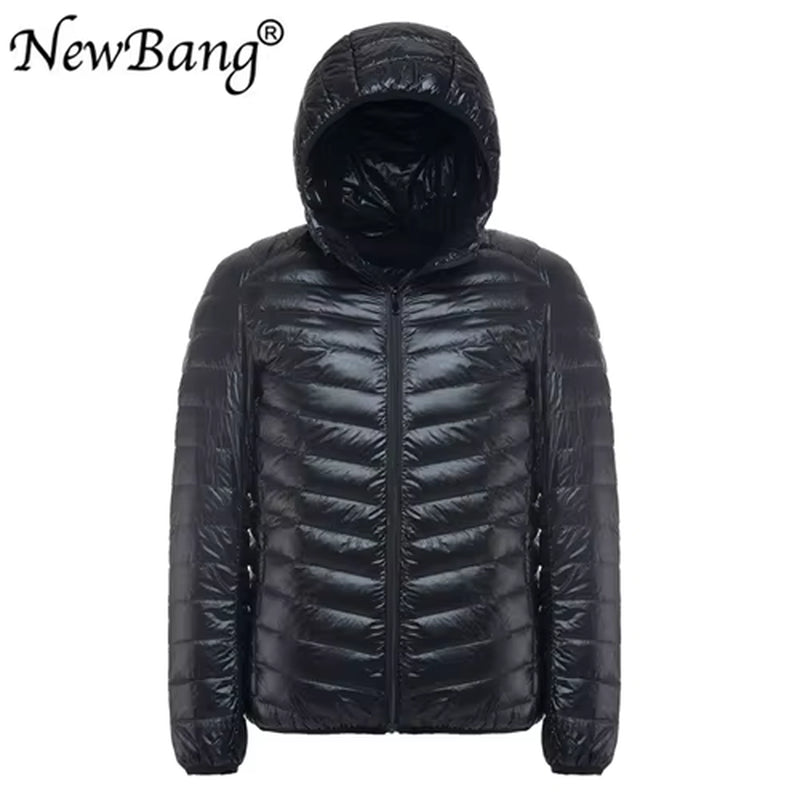 Men'S down Jacket Ultra Light down Jacket Men Windbreaker Feather Parka Man Winter Large Size Outwear