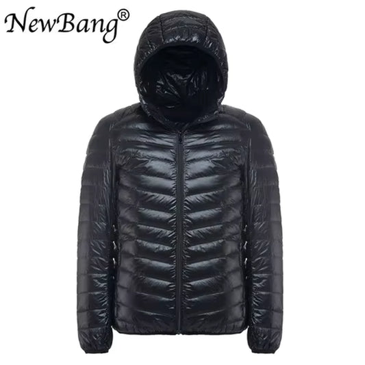 Men'S down Jacket Ultra Light down Jacket Men Windbreaker Feather Parka Man Winter Large Size Outwear