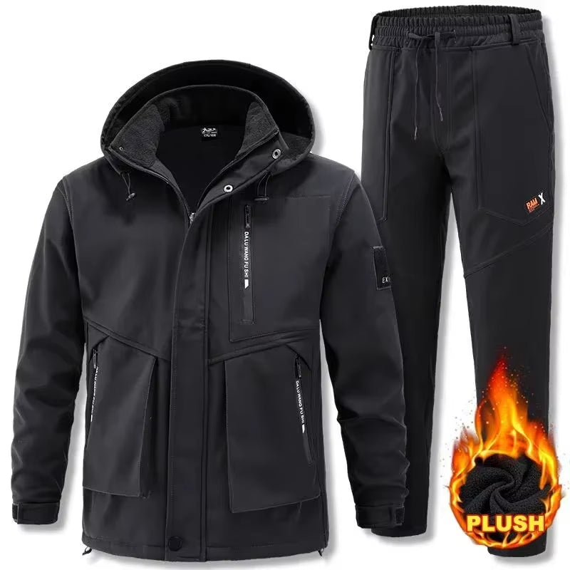 Motorcycle Set Men Jacket Windproof Waterproof Motorbike Riding Clothing Protective Gear Chaqueta Moto Male Motorcycle Clothing