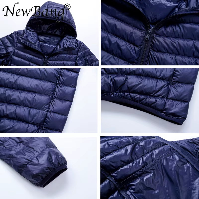 Men'S down Jacket Ultra Light down Jacket Men Windbreaker Feather Parka Man Winter Large Size Outwear
