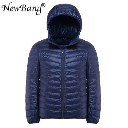 Men'S down Jacket Ultra Light down Jacket Men Windbreaker Feather Parka Man Winter Large Size Outwear