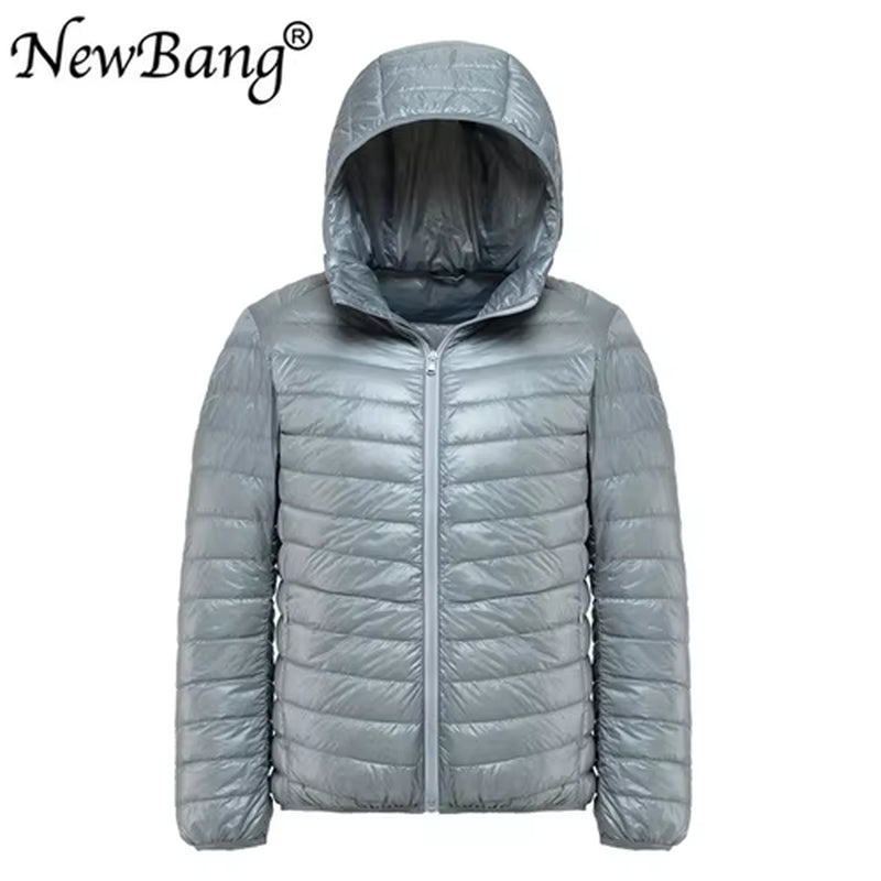 Men'S down Jacket Ultra Light down Jacket Men Windbreaker Feather Parka Man Winter Large Size Outwear